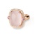 Colored Stone Ring Pink Quartz