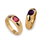 Colored Stone Ring Amethyst