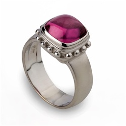 Colored Stone Ring Pink Tourmaline