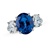 Colored Stone Ring Sapphire and Diamond